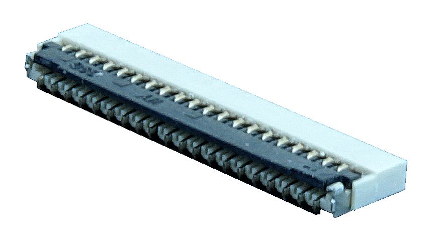 Display Visions, EA WF030 0.3 mm Pitch 39 Way Straight Female FPC Connector, Solder