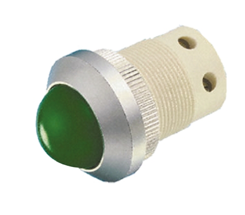 Signal Construct Green Panel Mount Indicator, 130V ac, 22mm Mounting Hole Size