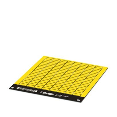 Phoenix Contact LS-EMLP Adhesive Marking Foil, Yellow, Pre-printed "Unlabeled", for Devices In The Control Cabinet,