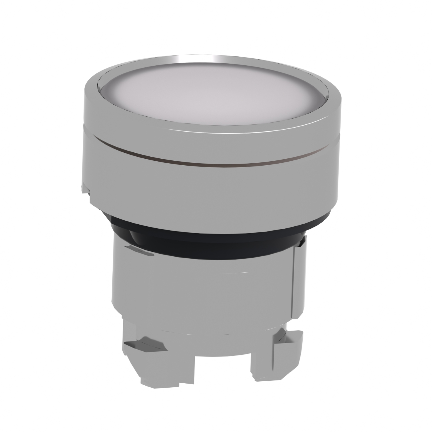 Schneider Electric Harmony XB4 Series, White Push Button Head, Spring Return, 22mm Cutout