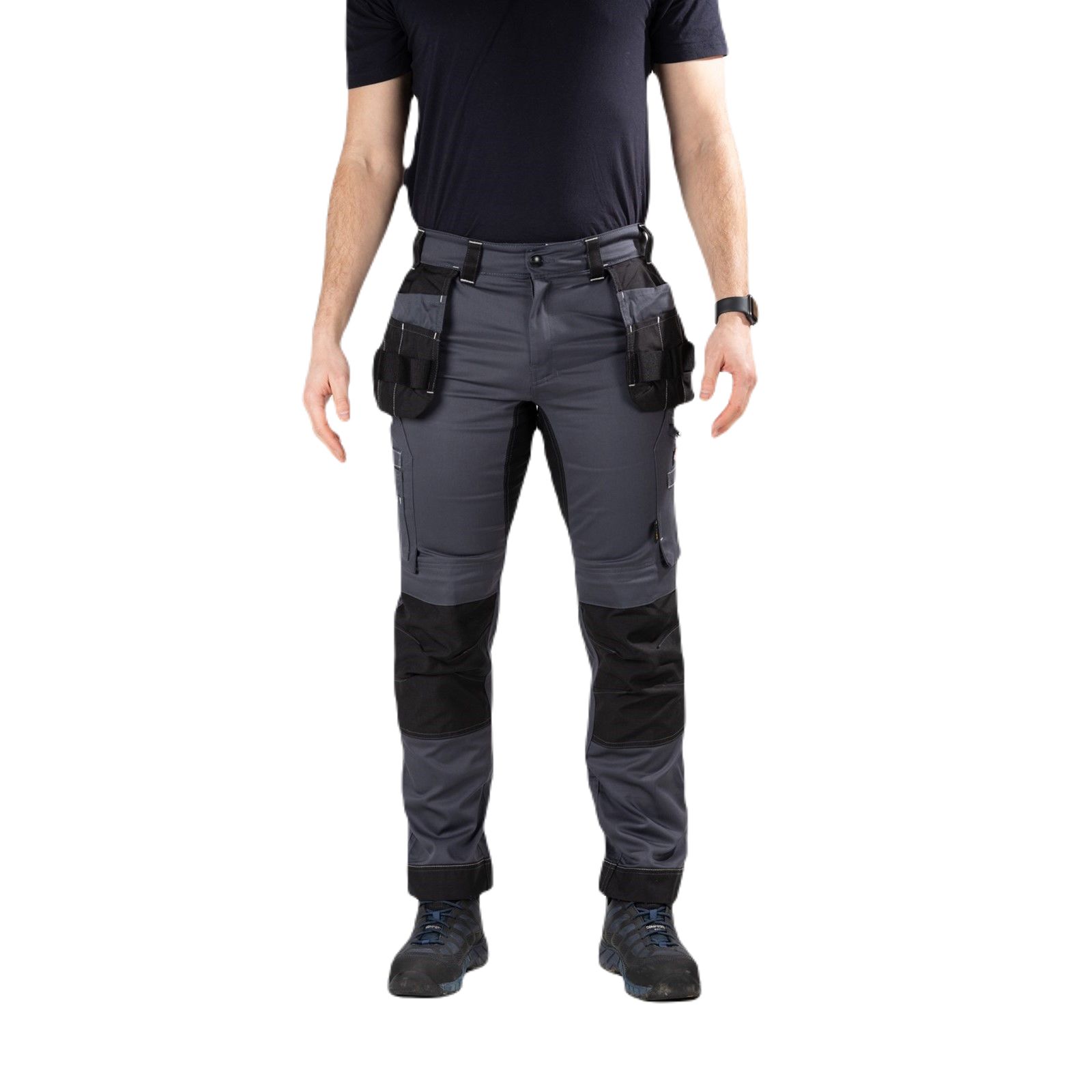 Dickies Universal FLEX Men's Grey, Black Cotton, Polyester, Elastane, Size 36
