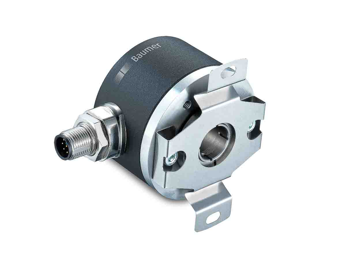 Baumer EAM580 Series Magnetic Absolute Encoder 30V, 4096 ppr ppr, Push Pull Signal, Hollow Type, 12 mm Shaft