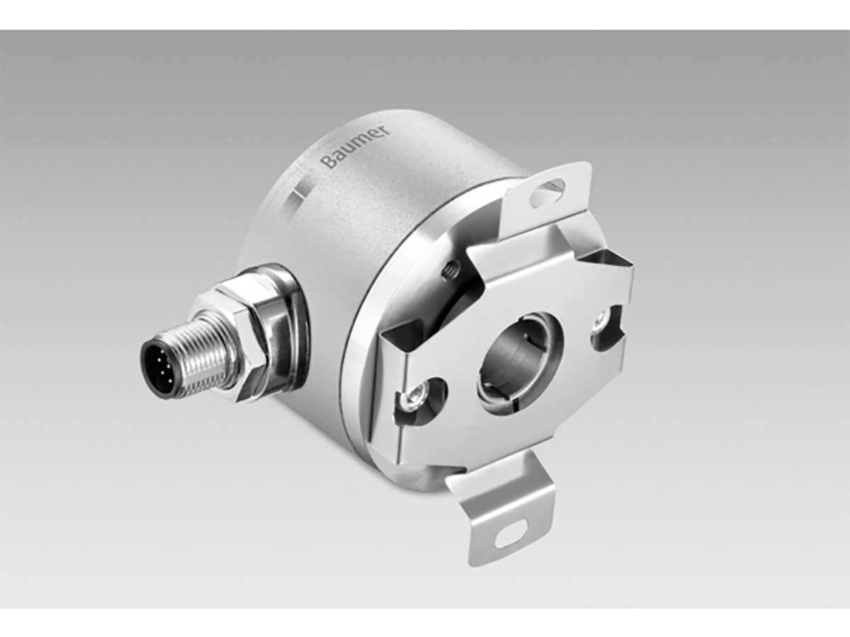 Baumer EAM580 Series Magnetic Absolute Encoder 30V dc, 4096 ppr ppr, Push Pull Signal, Hollow Type, 12 mm Shaft