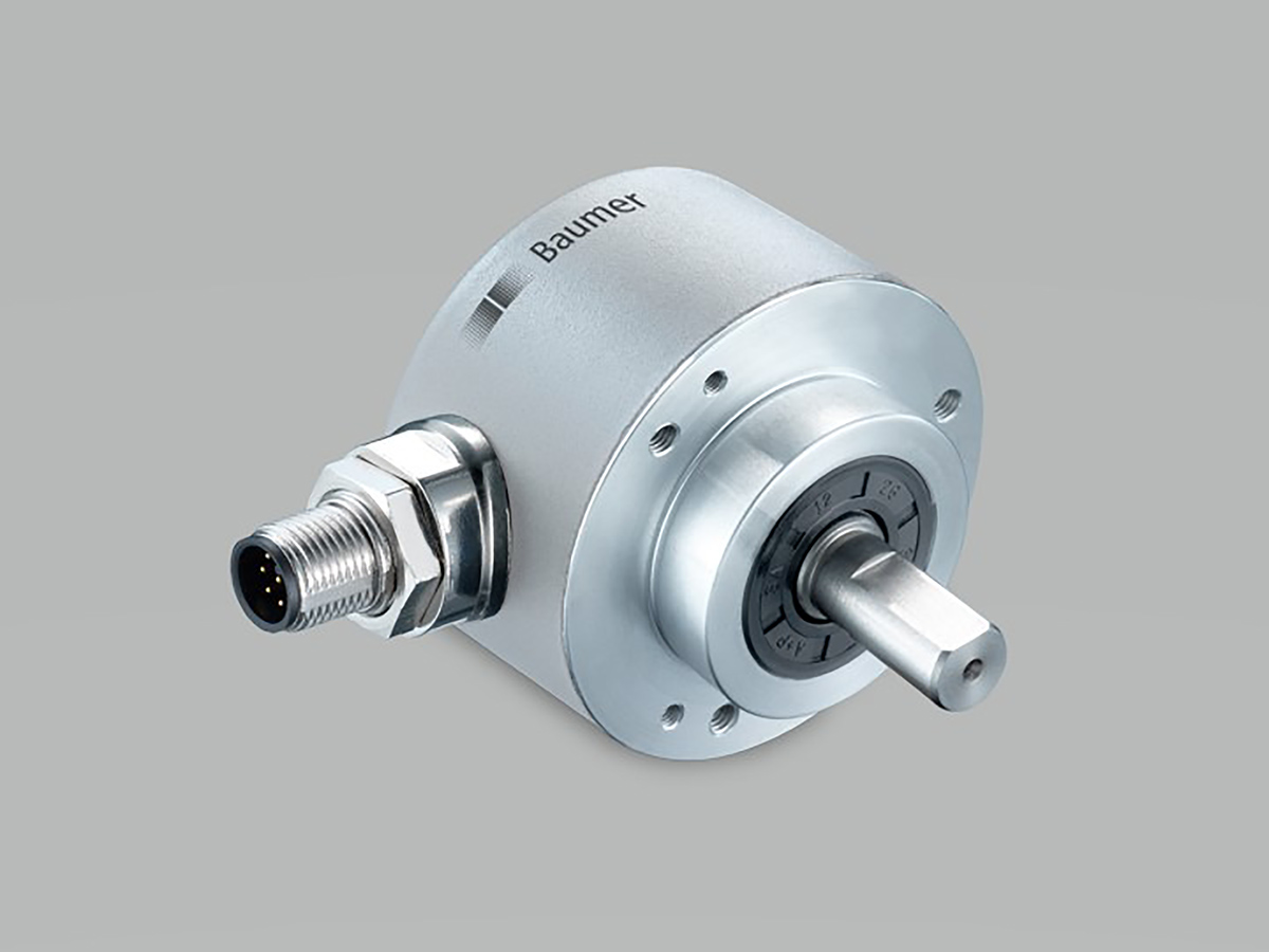 Baumer EAM580 Series Magnetic Absolute Encoder 30V, 4096 ppr ppr, Push Pull Signal, Solid Type, 10 mm Shaft