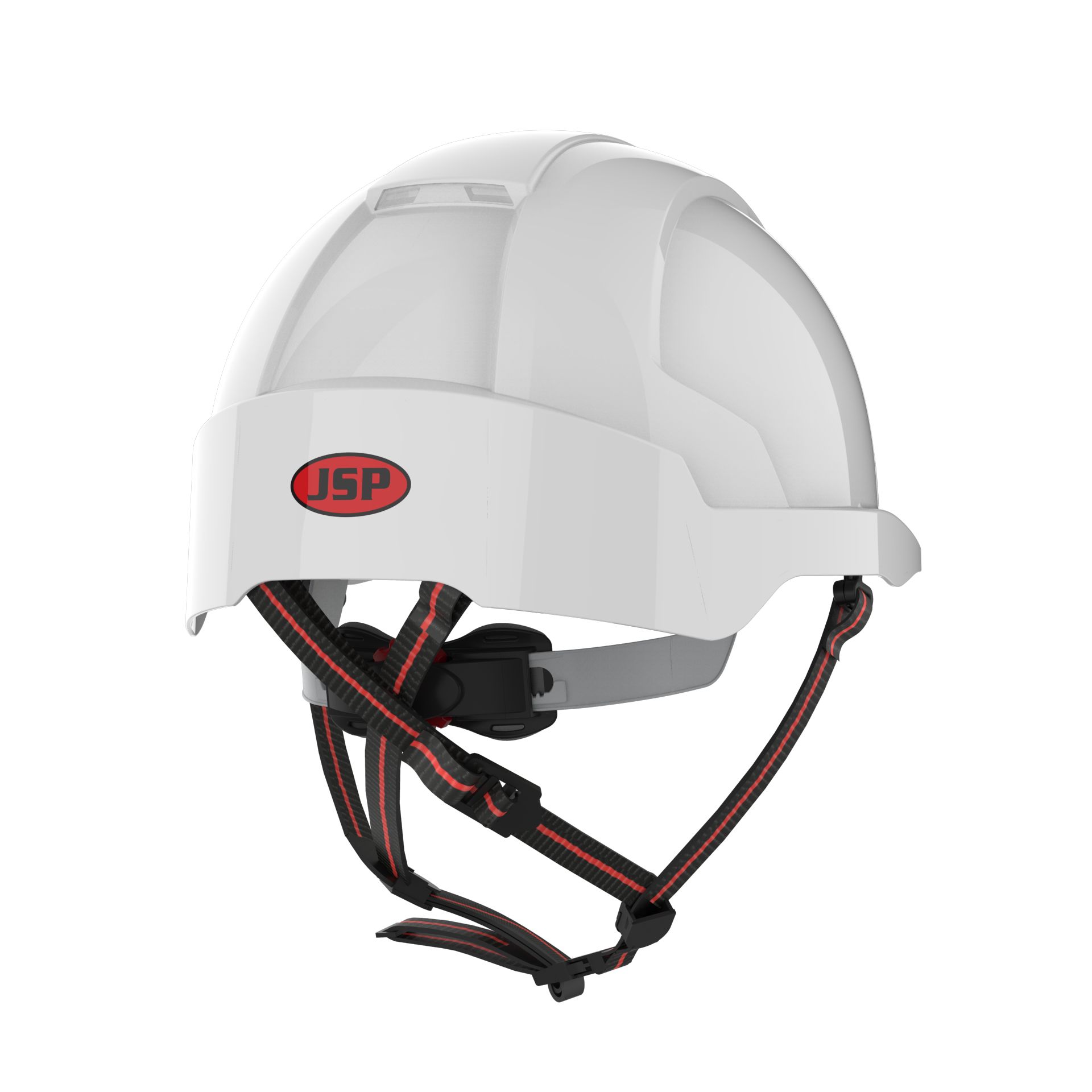JSP EVOLite White Safety Helmet with Chin Strap, Ventilated