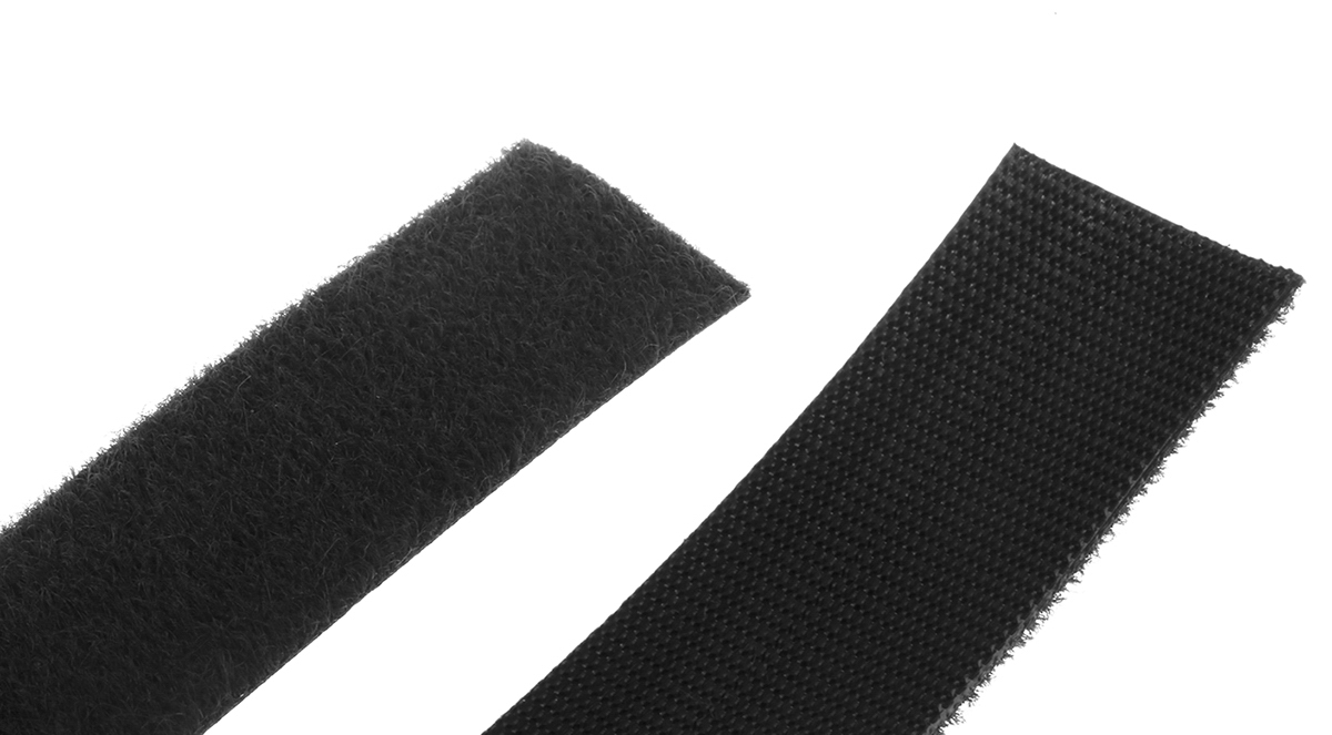 eb29020330999555 Velcro Black Hook & Loop Tape, 20mm x 10 m
