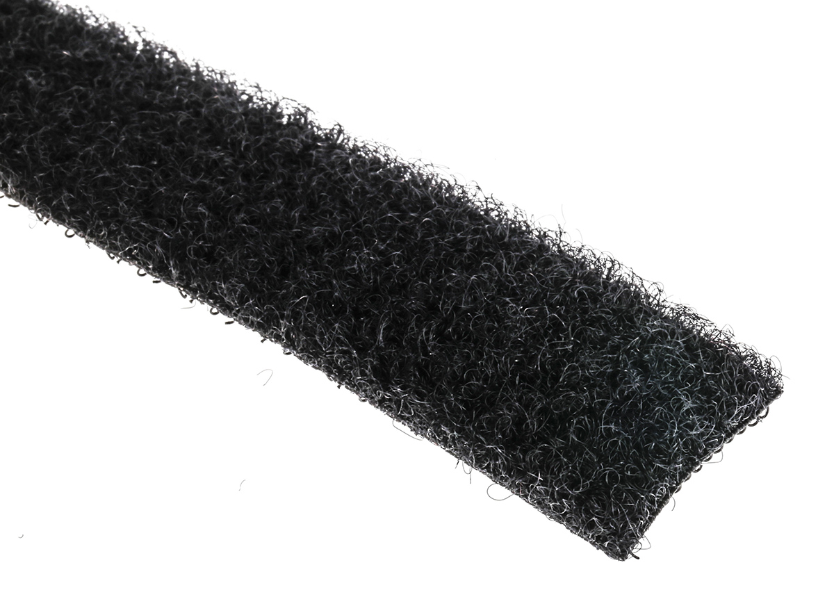 eb52020330130494 Velcro Black Hook & Loop Tape, 20mm x 10 m