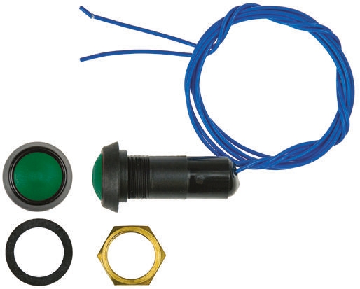 ITW Switches 59 Series Miniature Push Button Switch, Momentary, Panel Mount, 13.65mm Cutout, SPST, Clear LED, 125V ac,