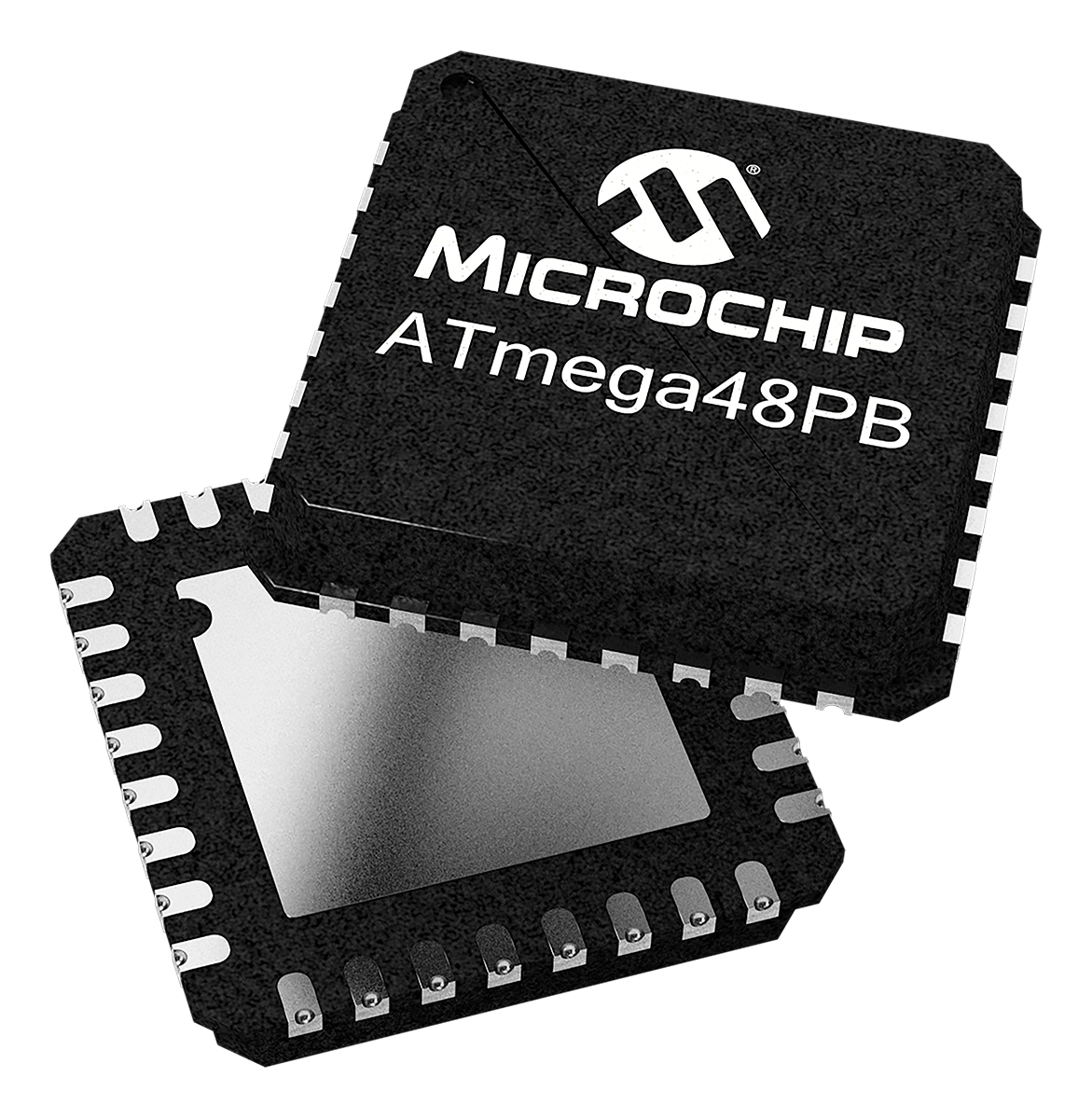 Microchip ATMEGA48-20MU, 8 bit AVR, ATMEGA48 Microcontroller, 20 MHz, 4kB FLASH, 32-Pin VQFN