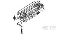 TE Connectivity AMPLIMITE .050 60 Way Vertical Panel Mount D-sub Connector