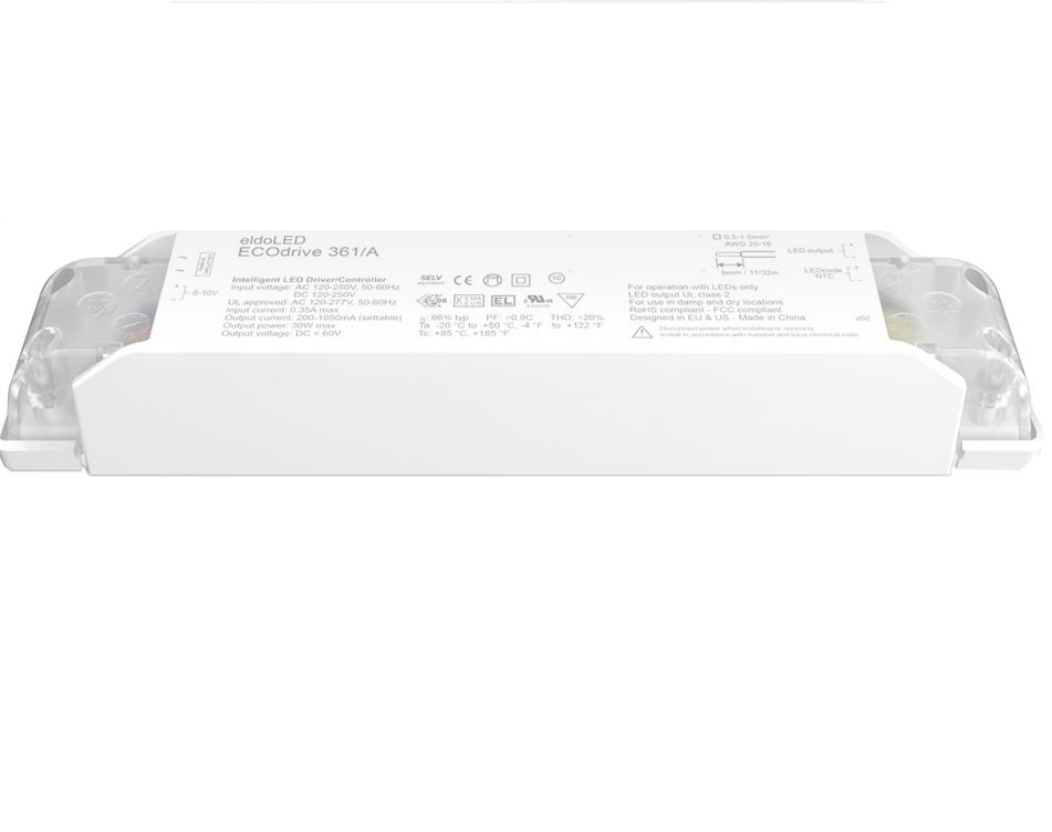 ec0361a6 eldoLED LED Driver, 2V, 55 V Output, 30 W Output, 1400mA 1/10 V