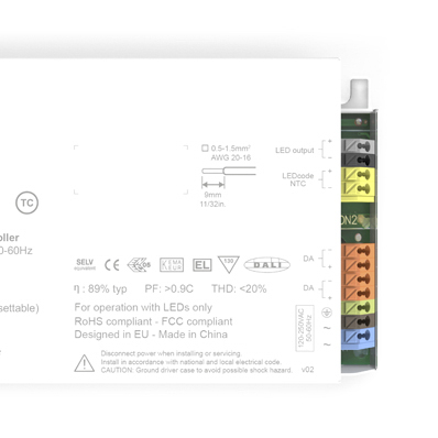eldoLED LED Driver, 2V, 55 V Output, 50 W Output, 700mA DALI2