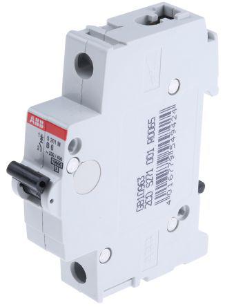 2cds251001r0377 System M Pro S200 MCB Mini Circuit Breaker 1P, 6 A, 6 kA, Curve K