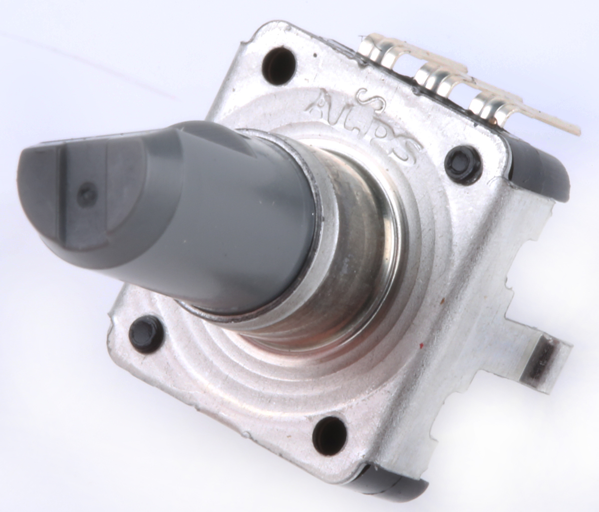 Alps Alpine 12 ppr Pulse Mechanical Rotary Encoder with a 6 mm Flat Shaft (Not Indexed), Through Hole