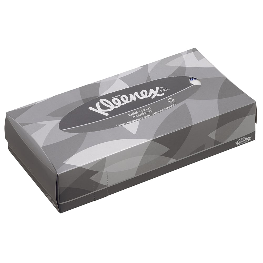 8835 KLEENEX White Facial Tissues, Box of 100
