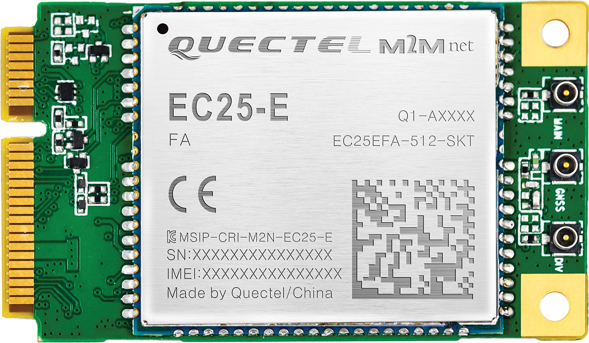 Quectel EC25EFA-MINIPCIE RF Module 1800 MHz 4.3 V