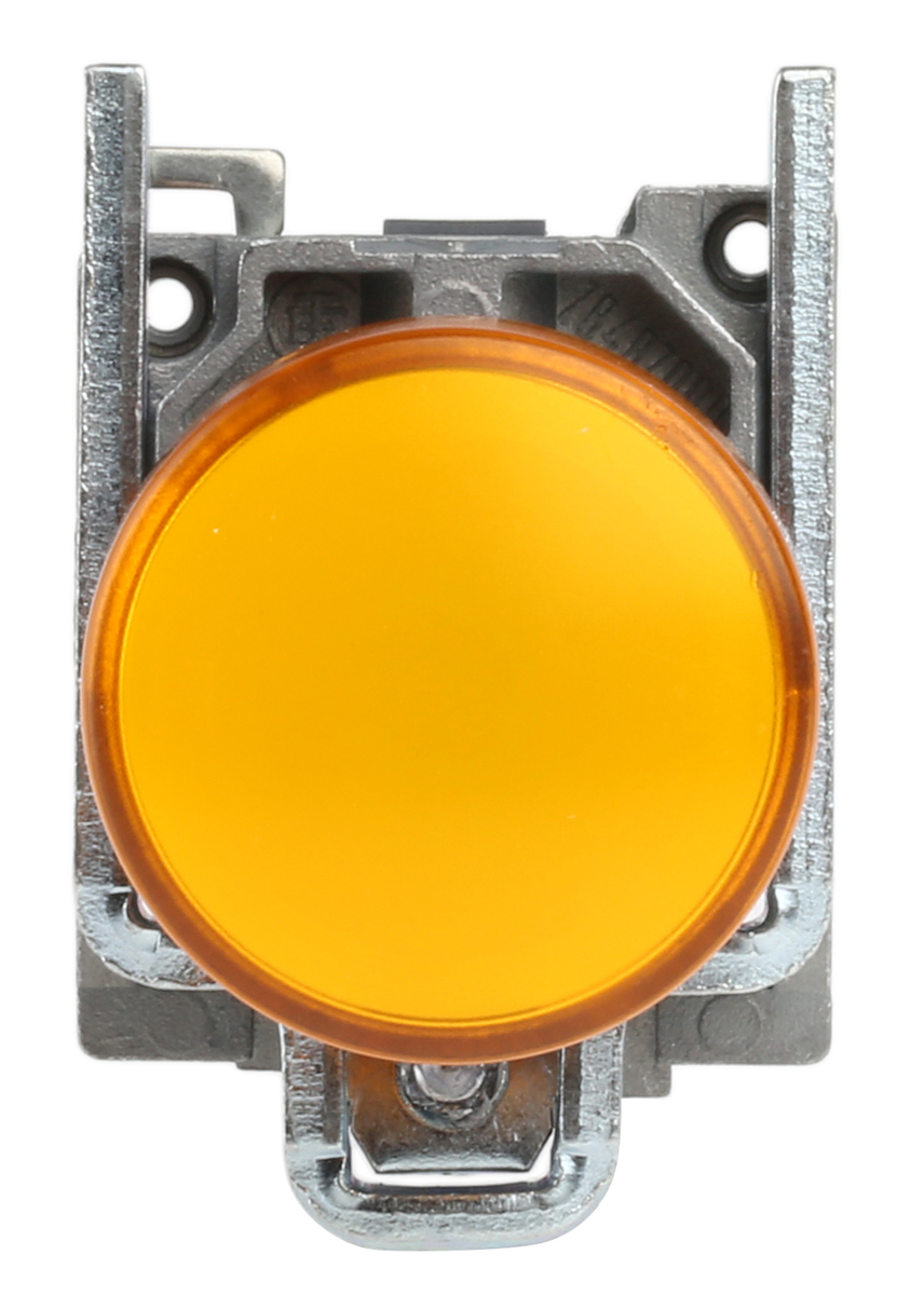 xb4bvm5 Schneider Electric, Harmony, Panel Mount Orange LED Pilot Light, 22 mm Cutout, IP67, IP69, IP66, Round