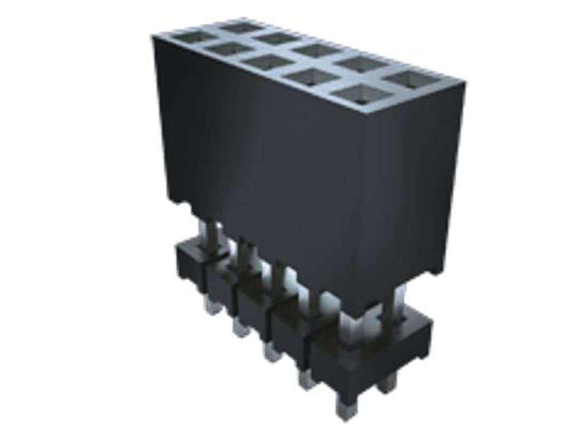 Samtec ESQT Series Straight Through Hole Mount PCB Socket, 30-Contact, 4-Row, 2mm Pitch, Solder Termination