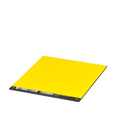 Phoenix Contact LS-EMLP Adhesive Cable Marker, Yellow, Pre-printed "Unlabeled", for Devices In The Control Cabinet,