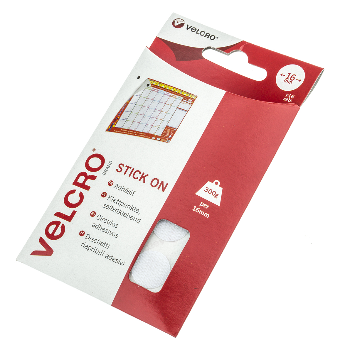 Velcro White Hook & Loop Tape, 16mm x 16 mm