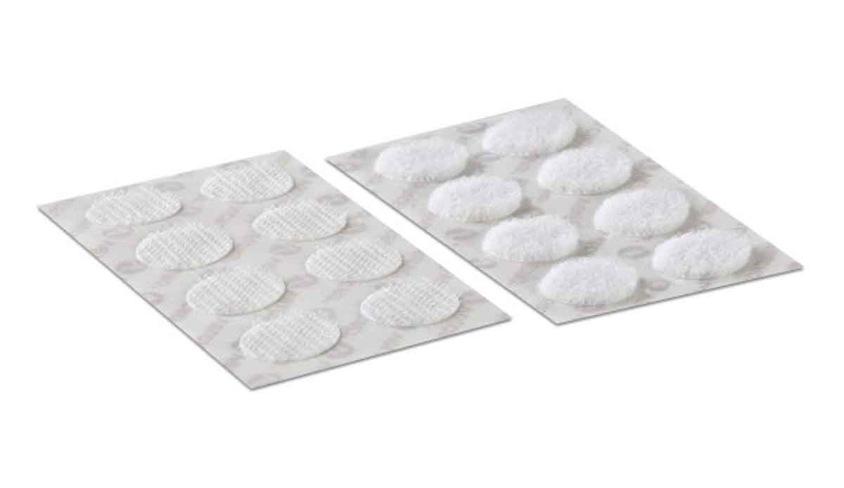 ec60227 Velcro White Hook & Loop Tape, 16mm x 16 mm
