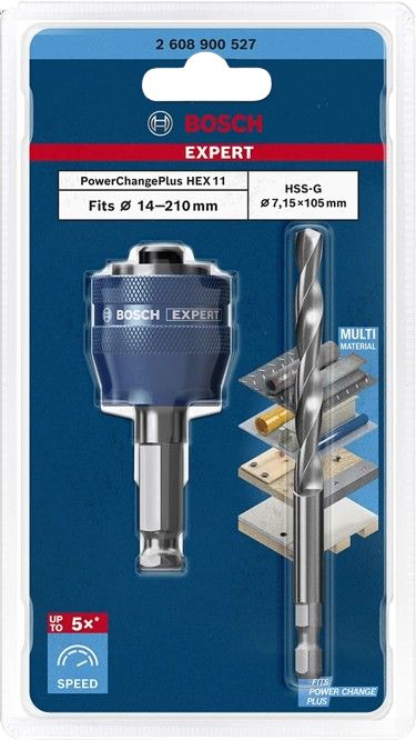 2608900527 Bosch High Speed Steel 33.7mm Hole Saw Quick Change Connector