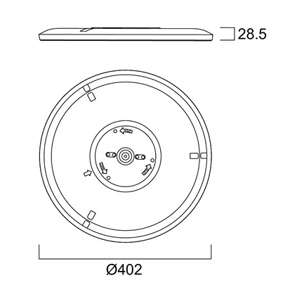 90133 Sylvania Circular LED Bulkhead Light, 22 W, 240 V, , Lamp Supplied, IP54, SYLRADIANCE