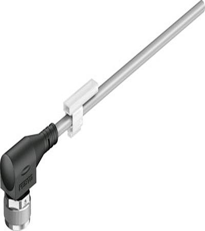 Festo Female 5 way Socket to 4 way Cable Circular Connector, 5 m