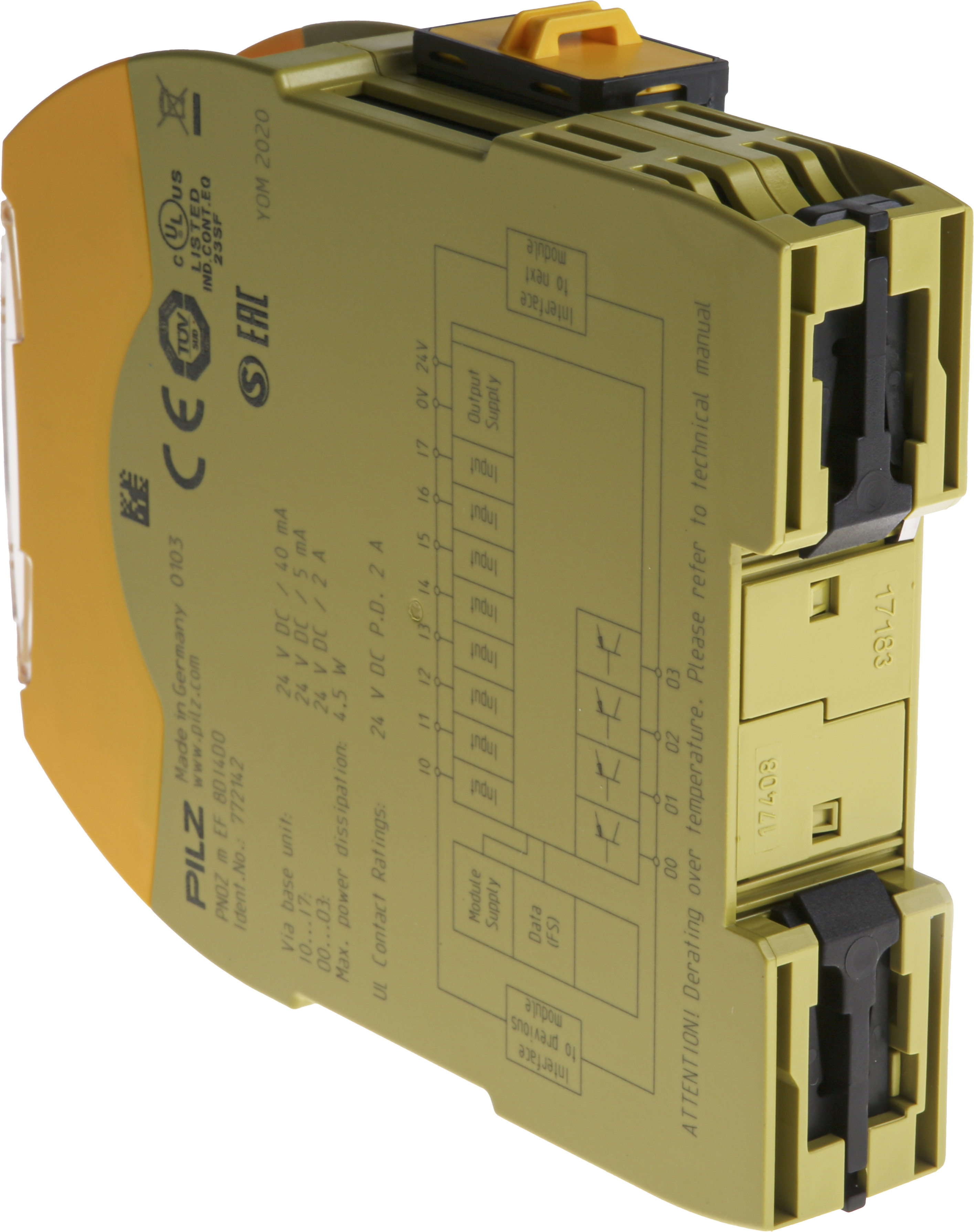 PNOZmulti 2 PNOZ m EF Input/Output Module, 8 Inputs, 4 Outputs, 24 V dc