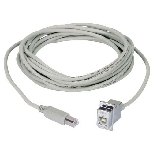 L-Com Straight, Panel Male- 1 Port Type USB Type B USB Connector USB 2.0