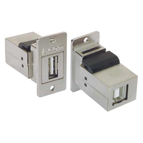 L-Com ECF Series 1 Port USB Shielded Panel Mount