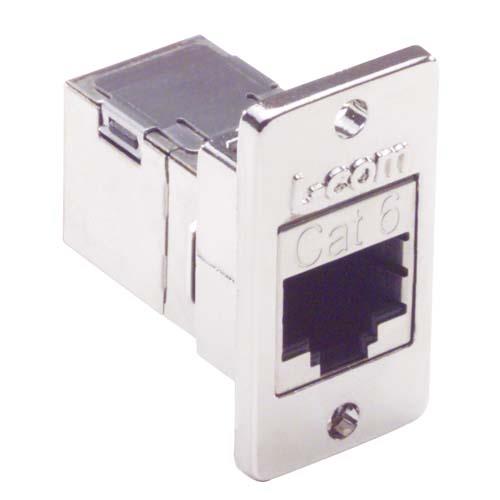 L-Com ECF Series 1 Port RJ45 Shielded Ethernet Coupler, Cat6