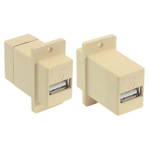 L-Com Straight, Panel Male- 1 Port Type USB Type A USB Connector USB 2.0