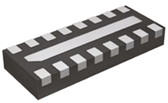 Semtech ECLAMP2410P.TCT 6-Element Bi-Directional EMI Filter & ESD Protector, 16-Pin SLP EP