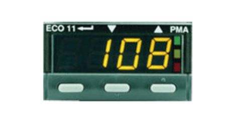 eco11-21110-000 P.M.A ECO 11 Panel PID Temperature Controller, 2 Output Logic, Relay 264V ac On-Off