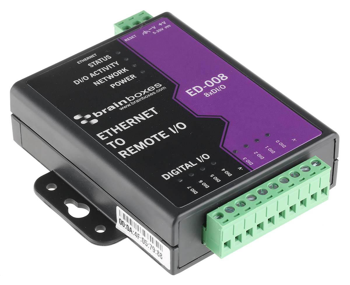 Brainboxes Ethernet 10 Baset, 100 BaseTX Ethernet Media Converter Ethernet Media Converter, 100Mbps