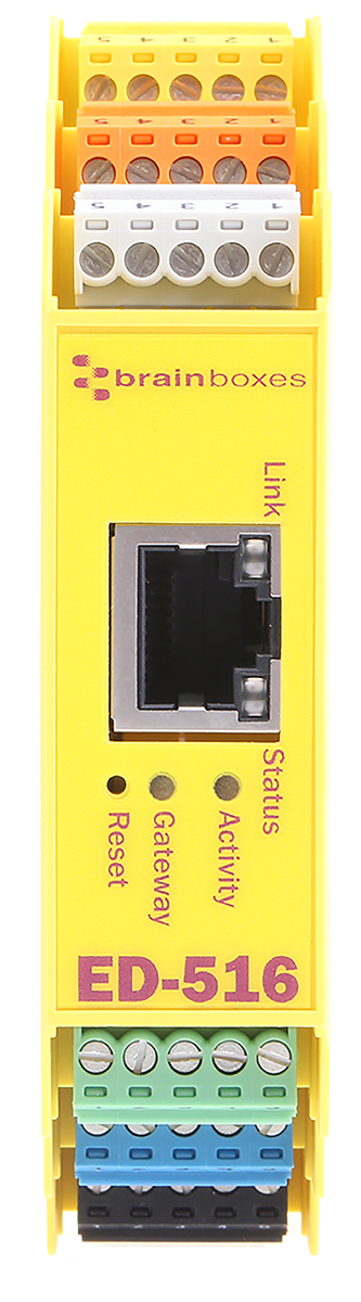 Brainboxes 100 BaseTX, Ethernet 10 Baset Ethernet Media Converter Ethernet Media Converter, 100Mbps, Half Duplex