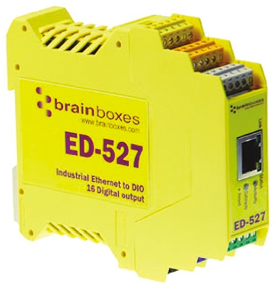Brainboxes Ethernet 10 Baset, 100 BaseTX Ethernet Media Converter Ethernet Media Converter, 100Mbps, Half Duplex