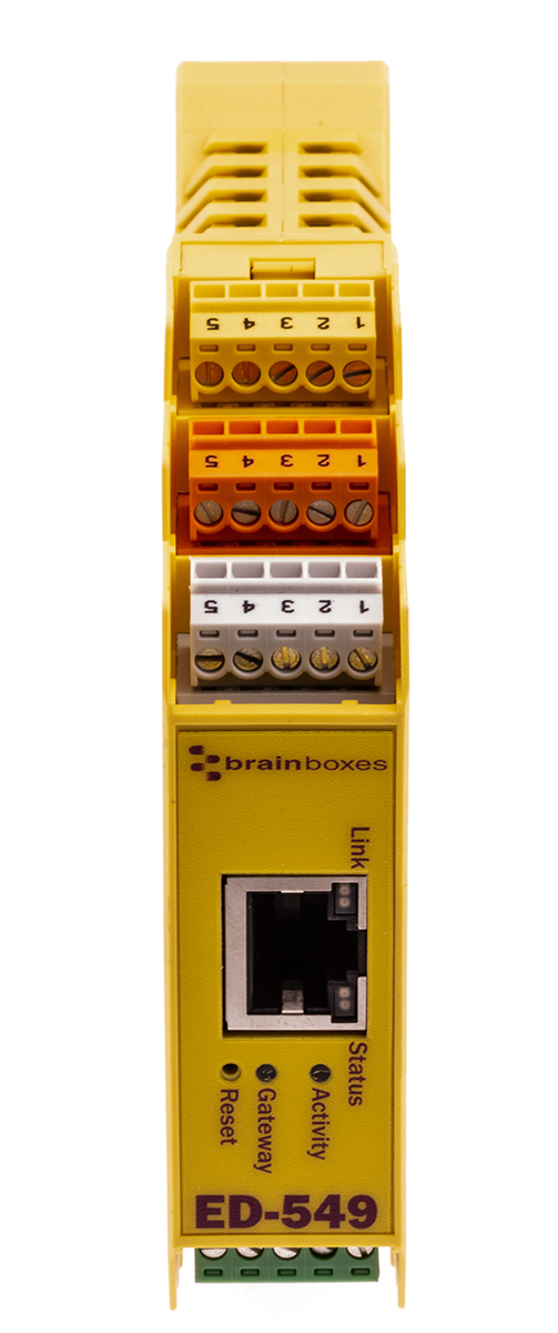ed-549 Brainboxes ED Series DIN Rail Ethernet Switch, 1, 5/30 V