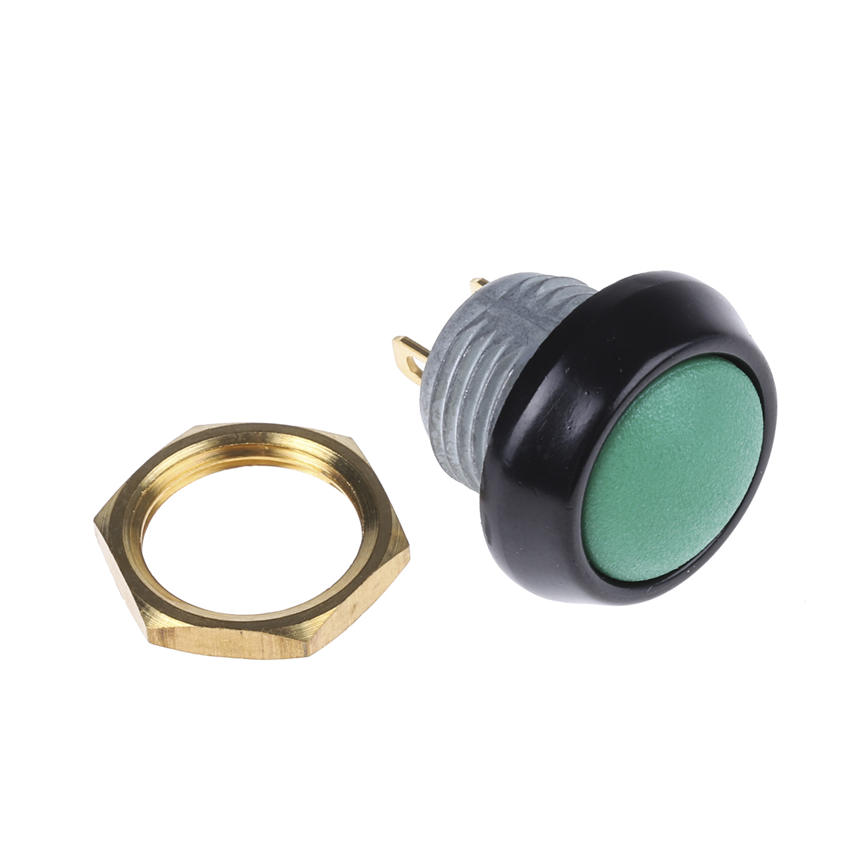 59-113 ITW Switches 59 Series Miniature Push Button Switch, Momentary, Panel Mount, 13.65mm Cutout, SPST, Clear LED, 125V ac,