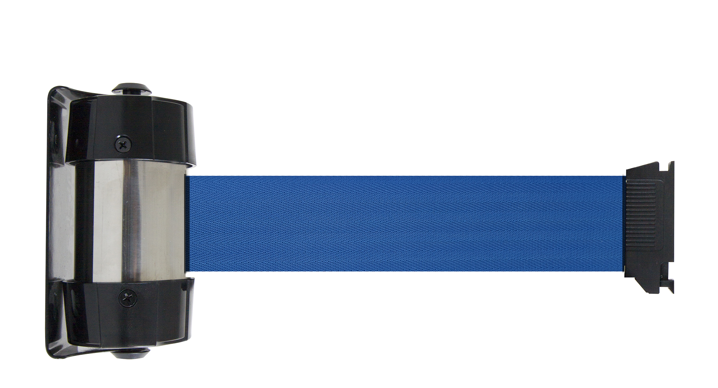 Viso Blue Steel Retractable Barrier, 4m, Blue Tape