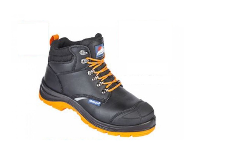 Himalayan Black Steel Toe Capped Unisex Safety Boots, UK 7, EU 41
