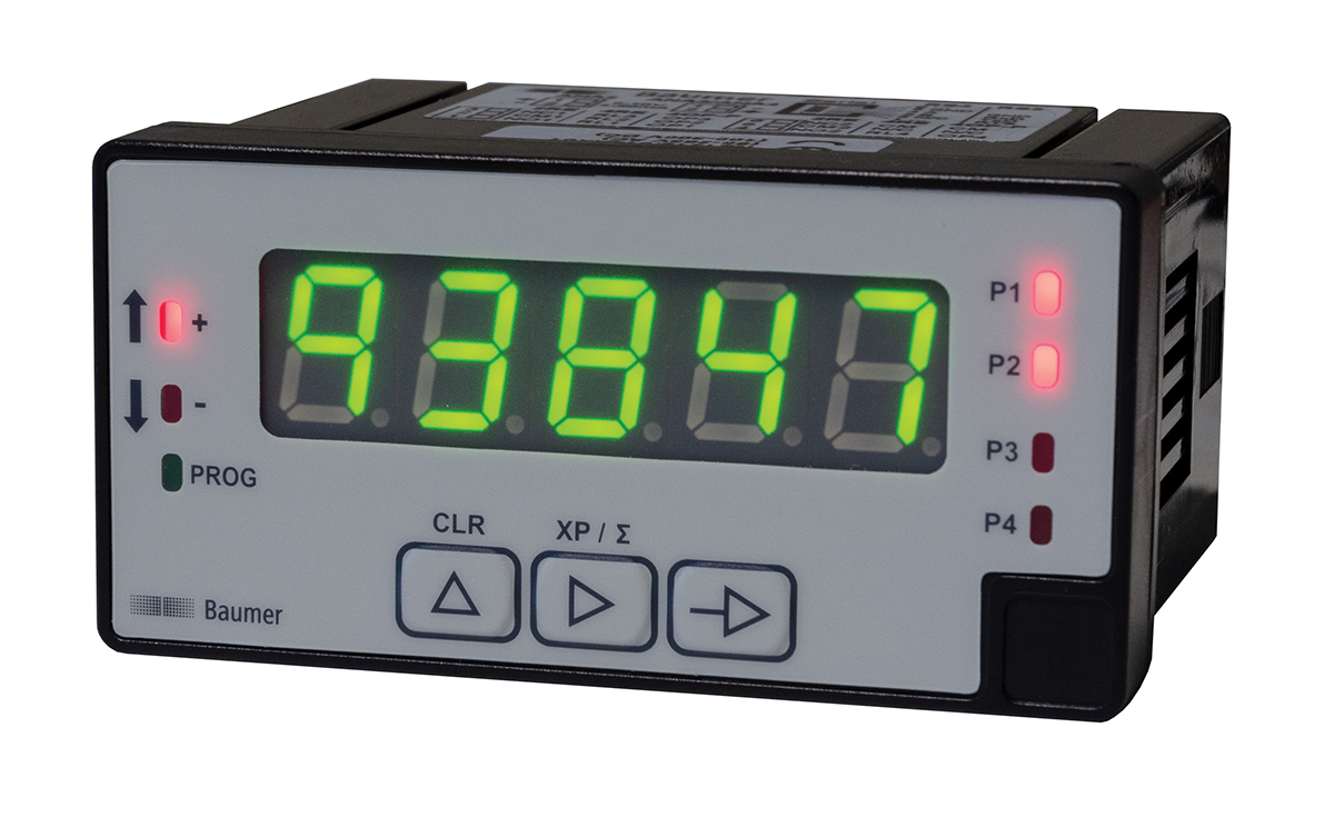 Baumer NE1218 Counter, 5 Digit LED, 15kHz, 100 → 300 V dc, 85 → 265 V ac