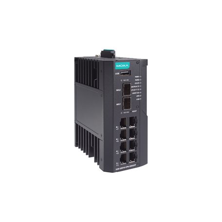 MOXA EDR-G9010-VPN-2MGSFP EDR-G9010-VPN-2MGSFP, 10 Port Removable Terminal Block