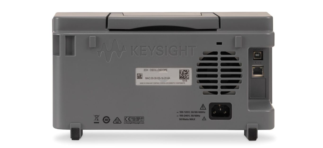 edux1052a Keysight Technologies InfiniiVision 1000 X Series, 50 MHz Bench Oscilloscope 2-Channel - RSCAL