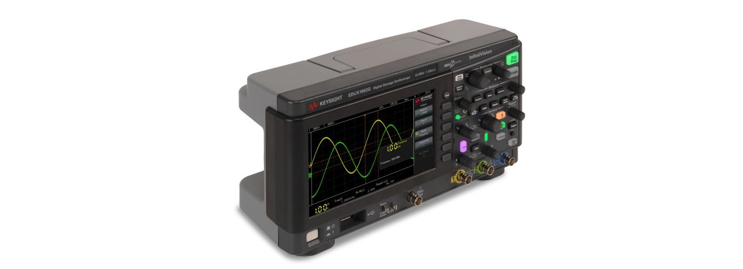 edux1052g Keysight Technologies InfiniiVision 1000 X Series, 50 MHz Bench Oscilloscope 2-Channel
