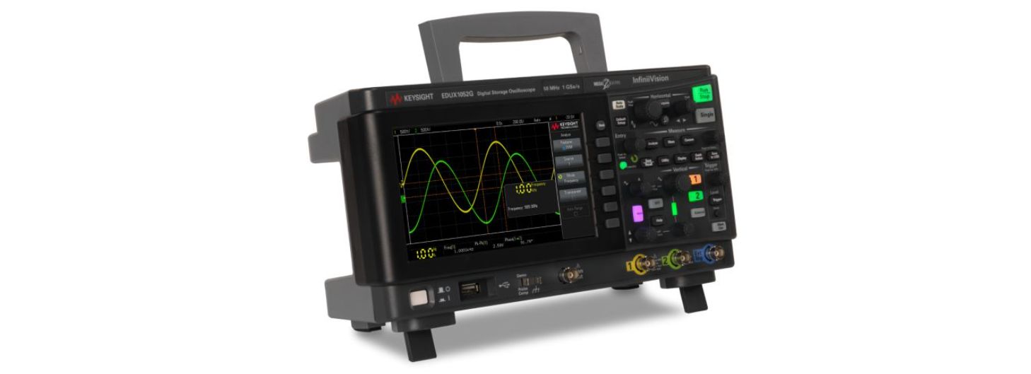 edux1052g Keysight Technologies InfiniiVision 1000 X Series, 50 MHz Bench Oscilloscope 2-Channel