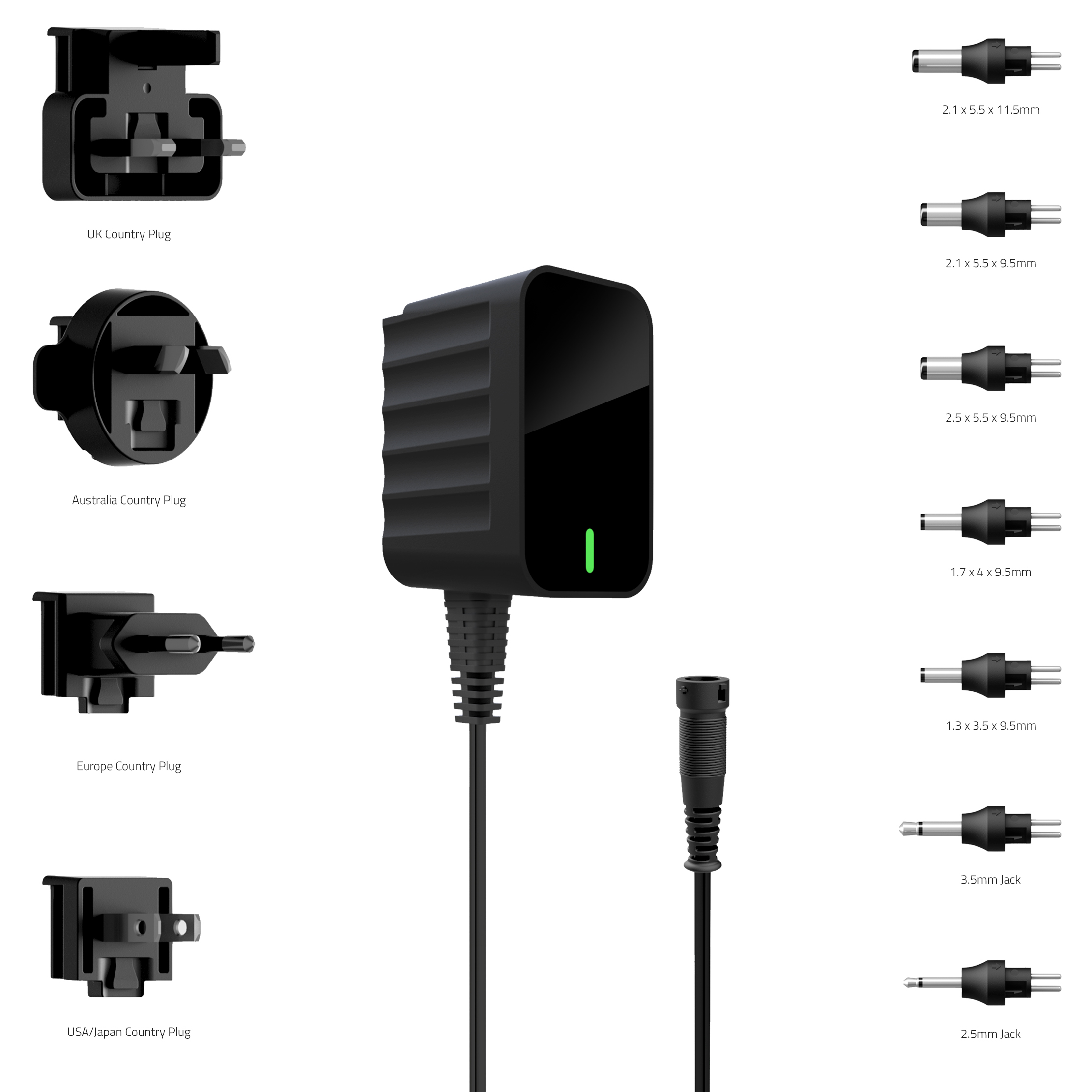 Friwo 7.2 W Plug Adapter Australia, EU, UK, US 24V dc Output