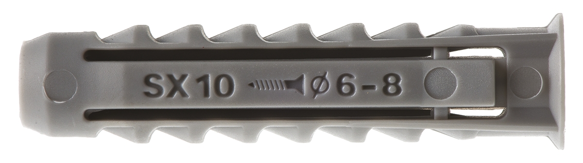 Fischer Fixings White Nylon Wall Plug, 50mm Length, 10mm Fixing Hole Diameter