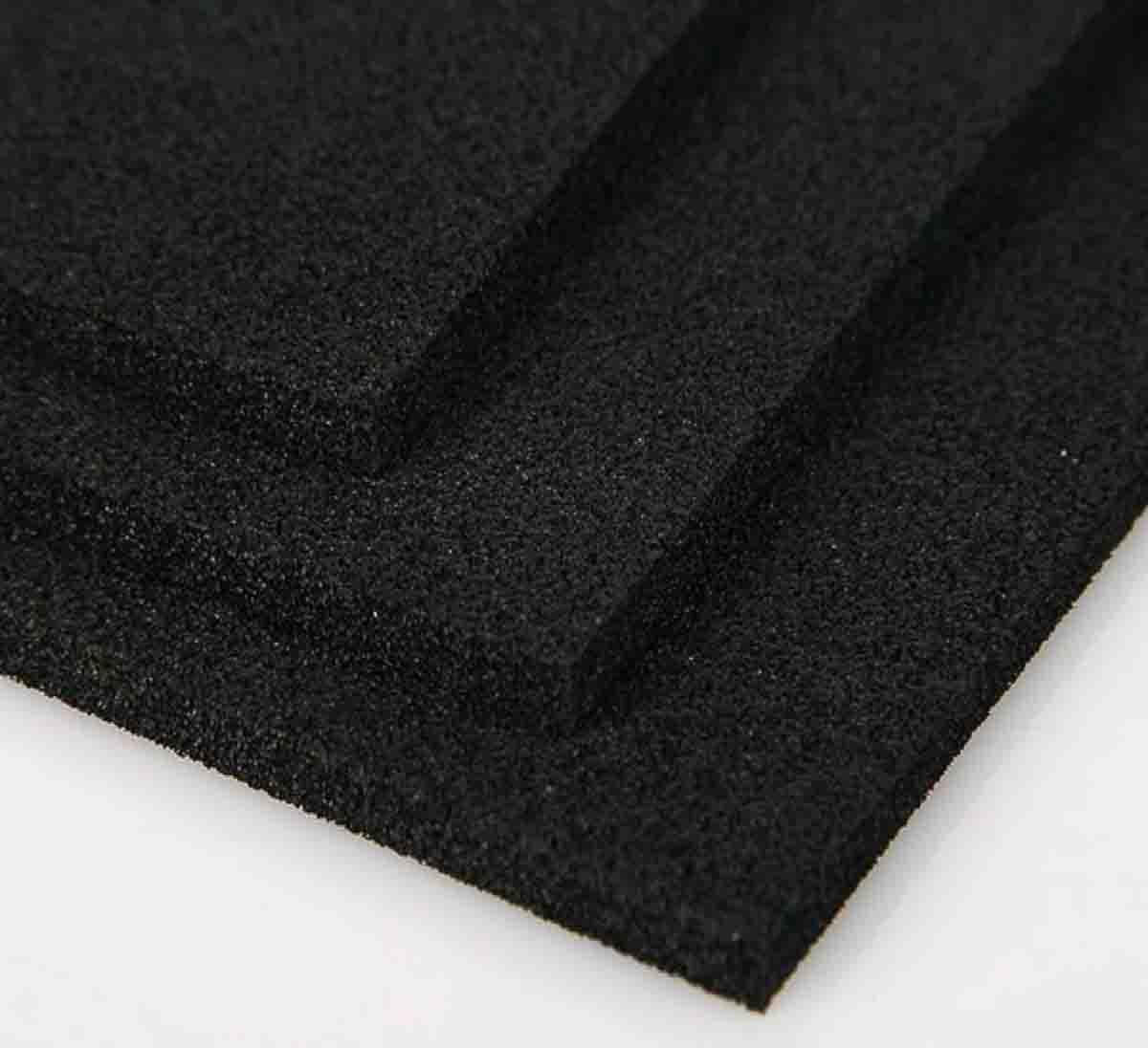 Nitto Black Ethylene Propylene Diene Monomer Rubber Sheet, 1 m x 500mm x 5 mm, 100 °C